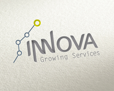 Diseño de logotipo de la empresa INNOVA Growing Services